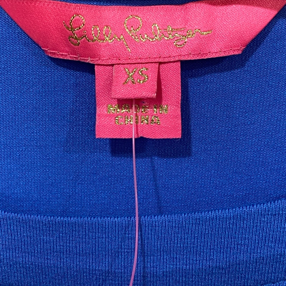NWT Lilly Pulitzer Lula Dress Coastal Blue - Picture 2 of 6